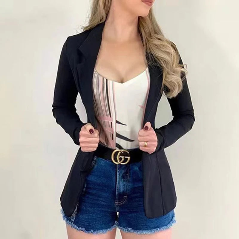Blazer Feminino Estilo Escritório